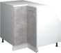 Vicco Rion Kast voor schuine wand Hoekkast – 75.6 x 81.6 cm met 1 deur, kastromp 60 cm diepte Beton