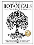 Monochrome Botanicals Coloring Book