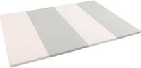 Satellite Matelas de gymnastique 200x100x4 cm en quatre parties - blanc et gris