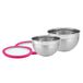 RÖSLE Schotelset 2-delig met vershouddeksel, Pink Charity, 20/24 cm