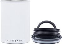 Planetary Design Airscape Koffiecontainer van roestvrij staal, voedselopslagcontainer, gepatenteerd luchtdicht deksel, houdt de versheid van levensmiddelen door overtollige lucht (M,