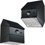 Lumisky Set van 2 wandlampen met zonnesensor 300LM LUMICUBE