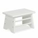 Relaxdays Marchepied Bambou Blanc