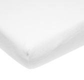 Meyco molton stretch hoeslaken - 40x80/90 cm - wit