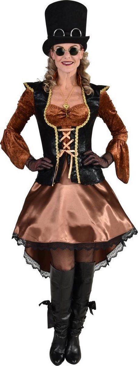 Magic by freddy Steampunk Piraat Kapitein Karin Kostuum Vrouw Small