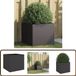 vidaXL Plantenbak 42x40x39 cm staal zwart