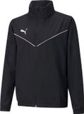 Puma Teamrise Regenjas Junior Zwart Unisex Kinderen Polyester Waterafstotend Maat 140