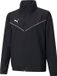 Puma Teamrise Regenjas Junior Zwart Unisex Kinderen Polyester Waterafstotend Maat 140