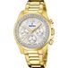 Festina F20609/1 Dames Horloge - Goudkleurig Staal - Chronograaf - 10 ATM
