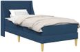 vidaXL Bedframe met matras met hoofdeinde Polyester