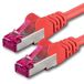 1aTTack.de Cat6a CAT6 10m LAN-netwerkkabel SFTP PIMF 10Gb/s - rood