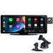 CarMe CarPlay Scherm 10 Inch - Met 4K Dashcam - Inclusief SD-Kaart - Apple CarPlay & Android Auto (Draadloos) - Touchscreen
