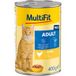 MultiFit alimentation humide pour chat Adulte, Pâté, poulet 6x400 g