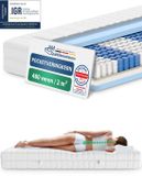 AM Qualitätsmatratzen - Ergonomisch 7-Zone Pocketveringmatras 180x200 cm - Gemiddeld (H3) - 20cm - Matras met 7 ergonomisch ligzones - OEKO-TEX - 7-zone matras 180 x 200 cm - 480 veren