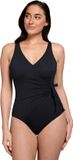 Ten Cate V-neck Padded Swimsuit Black Women's Size 40