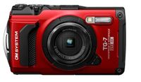OM Digital Solutions Tough TG-7 Compact Camera - 12.7MP, 4K, Red