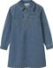 NAME IT - NKFASTRID LS ZIP DNM DRESS 8228-IM K - Meisjes - Jurken - maat 128