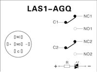 TRU COMPONENTS 701313 LAS1-AGQ-22E, BL Vandalismebestendige druktoets 250 V/AC 5 A 2x aan/(aan) Moment Blauw IP67 1 stuk(s)