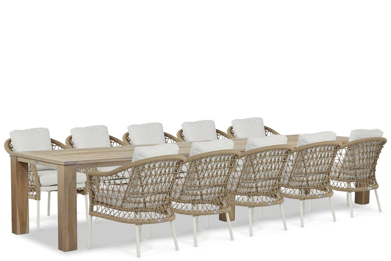 Coco Bali/Brighton 11-delige dining tuinset - 400 cm