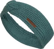 Knit Factory Joy Gebreide Dames Hoofdband - Haarband - Oorwarmers dames - Hoofdwarmer vrouwen - Hoofdband winter - Laurel - Groen - One Size