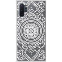 Samsung Galaxy Note 10 Plus mandala blanc bedrukt siliconen hoesje