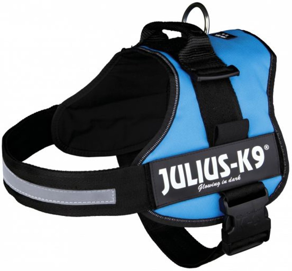 JULIUS K9 IDC Powertuig/Harnas - Maat 3/82-118cm - XXL - Lichtblauw