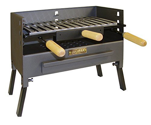 IMEX EL ZORRO 71422.0 Grill met grill, zwart, 43,5 x 24,5 x 39,5 cm