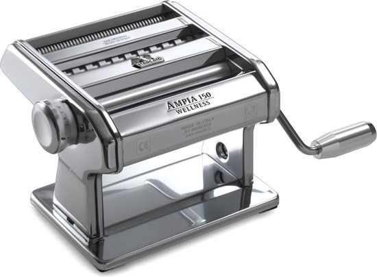 Marcato Ampia Classic Pastamachine - Chroom - 3 Types Pasta