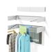 Wasdroogrek inklapbaar, wandmontage, droogrek voor kleding, 80 cm breed, 13,2 cm lineaire voet, 5 aluminium staven, 60 lbs capaciteit, wasrekken voor het drogen van kleding met muursjabloon (wit 31,5