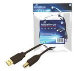 MediaRange MRCS103 - Printerkabel - USB A/USB B - 3 m - Zwart