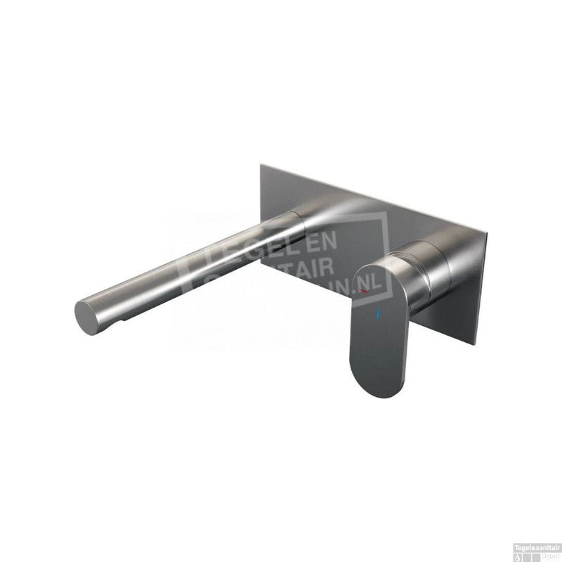 Brauer Inbouw Wastafelmengkraan ColdStart Geborsteld Nikkel