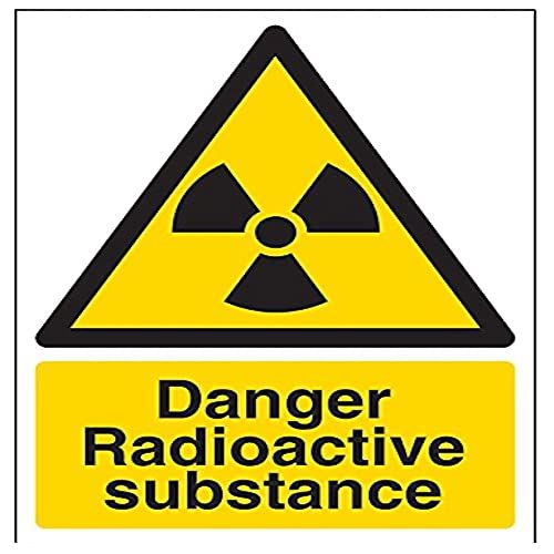 VSafety Signs 6A028AN-R "Gevaar Radioactief Stoff" Waarschuwingsbord - 150x200mm