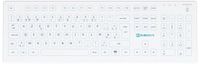 Purekeys Clavier médical sans fil Azerty blanc taille réelle BE