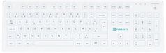 Purekeys Clavier médical sans fil Azerty blanc taille réelle BE