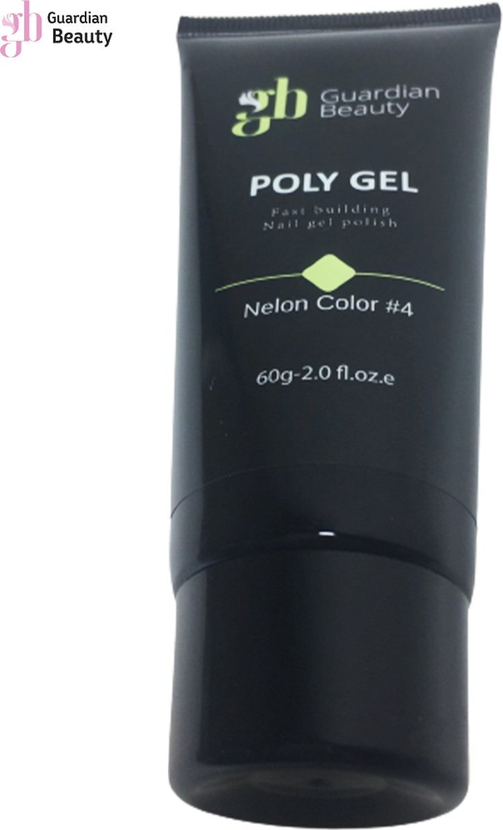 Guardian Beauty Polygel - Polyacryl Gel - Nelon Color #4 - 60gr - Gel nagellak - Fantastische glans en kleurdiepte - UV en LED-uithardbaar - Kunstnagels en natuurlijke nagels