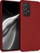 kwmobile telefoonhoesje geschikt voor Samsung Galaxy A52 / A52 5G / A52s 5G - Hoesje voor smartphone - Back cover in metallic donkerrood