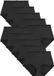 Next - Dames - Set van 10 microvezel slips met volledige bedekking - Zwart