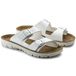 Birkenstock Classic Bilbao, sandales unies pour adultes, en Birko-Flor, couleur blanche, taille 43 EU, modèle standard