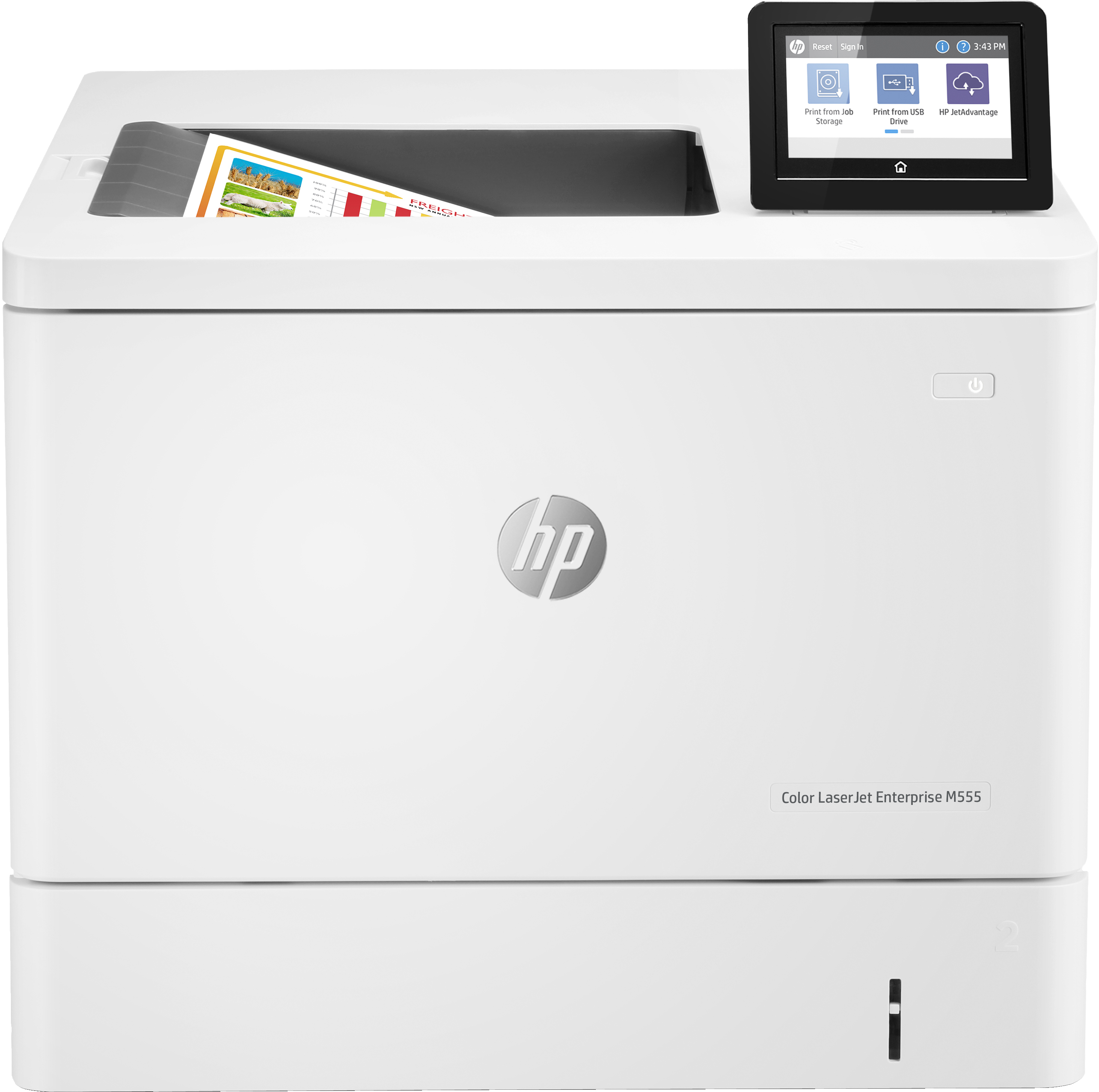 HP HP Color LaserJet Enterprise M555dn, Color, Printer voor Print, Dubbelzijdig printen