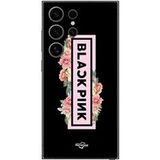 Blackpink Etui Samsung Galaxy S24 Ultra Blackpink VIP Tickets Blackpink logo Voorkant zwart Maniacase