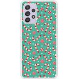Samsung Galaxy A72 4G candy cane siliconen hoesje