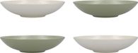 KitchenCraft Set de bols à pâtes de 4 en coffret cadeau - vert/crème
