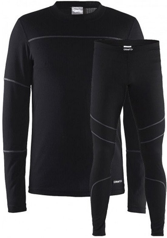 Craft Baselayer Set M 1905332 - Sportkledingset - Black/Granite - Heren - Maat M