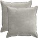 vidaXL - Taie d'oreiller - 2 pièces - Bois - Gris clair - 70 x 70 cm - Tissu chenille