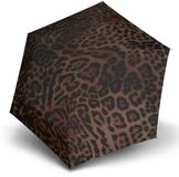 Knirps U.200 Ultra Light Duomatic Fashion Leo paraplu brun