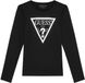 Guess Meisjes-T-shirt met lange mouwen Core Zwart