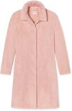 SCHIESSER Essentials badjas - dames teddyfleece kamerjas roze
