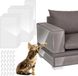 Modacraft 12 stuks kattenkrabbescherming zelfklevend met 60 schroeven voor bank, muur, deur en meubels, transparante krasbescherming meubelbescherming antikrasfolie voor katten krasfolie kattenbankbeschermer