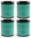 Morento Filtre de remplacement pour purificateur d'air 4-Pack H13 HEPA Charbon actif