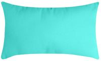 Stof Textile sierkussen Nelson - aqua blauw - 30 x 50 cm
